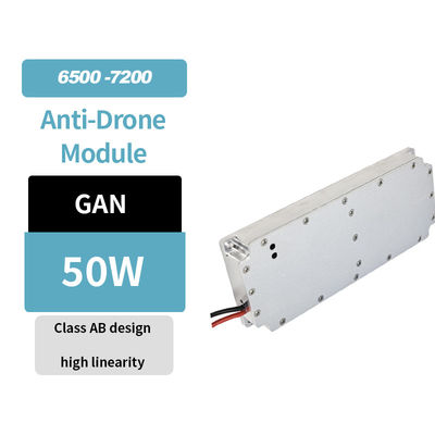 Hochleistungs-GaN-HF-Verstärkermodul 6500-7200MHz mit 50W Ausgangsleistung und anpassbarer Frequenz für Anti-Drohnen-Anwendungen