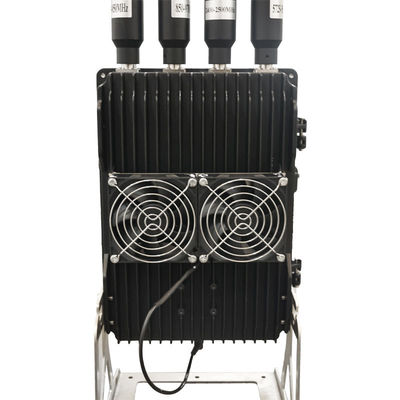 kaufen 4-Band-Signalunterdrückungssystem 450-1500MHz 50W/Band für Drohnenverteidigung Online-Herstellung