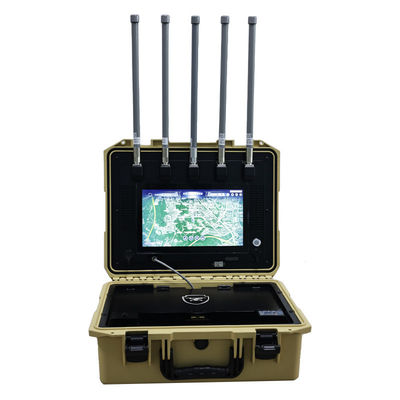 IP65 Protected Drone Signal Detector Wideband 400MHz-6GHz Long-Range 8km Working Mode RF Sensing 18 Hours Working Time