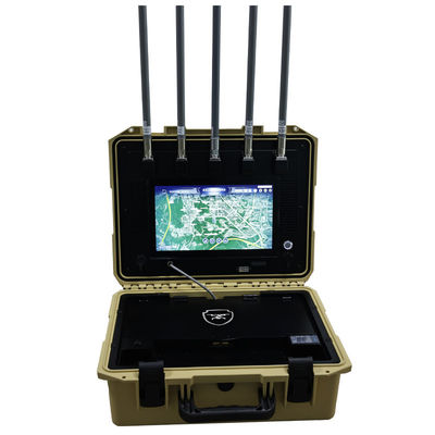 IP65 Protected Drone Signal Detector Wideband 400MHz-6GHz Long-Range 8km Working Mode RF Sensing 18 Hours Working Time