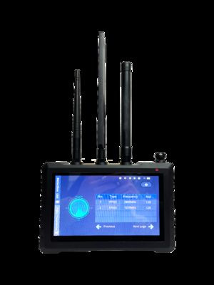 kaufen 1.5km 70MHz-6.2GHz Vollband-Drohndetektor 500MHz-6GHz FPV Volldeckung Videoaufnahme und Speicherung 1+N Arbeitsmodus mit Uhren Teamkooperation Portable Design Online-Herstellung