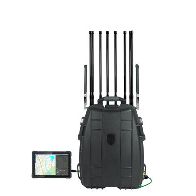 kaufen Rucksack Multi Band Omni Drone Detektor und Störgerät 2 in 1 400-6000MHz Detektion FPV DJi Drohnen 10 KM Online-Herstellung