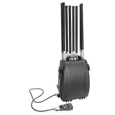 kaufen 8-Band Rucksack Drone Jammer 500-1500m Reichweite 50W Ausgang Online-Herstellung
