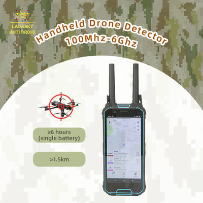 kaufen Handheld Drohnen Detektor 100MHz-6GHz 1,5-2km Reichweite Tragbar Online-Herstellung