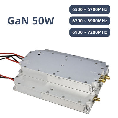 Wideband 50W 6500–7200MHz GaN RF Amplifier Module | Anti-FPV Drone Detection, High-Power Signal Interference, Counter-UAV Solutions, Surveillance, Security Protection