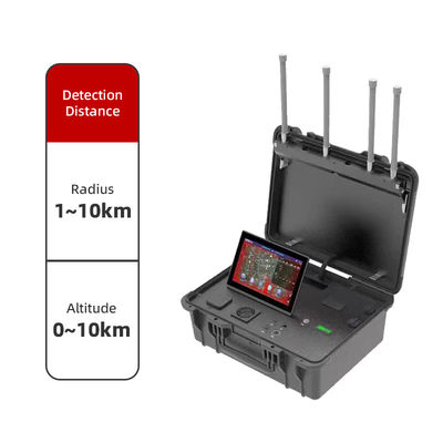 kaufen 10 km tragbarer Langstrecken-Drohnendetektor mit Vollband-UAV-Abdeckung, Echtzeit-Warnungen und langlebigem, energieeffizientem Design Online-Herstellung