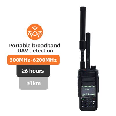 kaufen 2KM Handheld Dron Detector 300M~6.2Ghz 1.5G 2.4G 5.2G 5.8G Portable UAV FPV Dji Dron Detect System Detektor Online-Herstellung