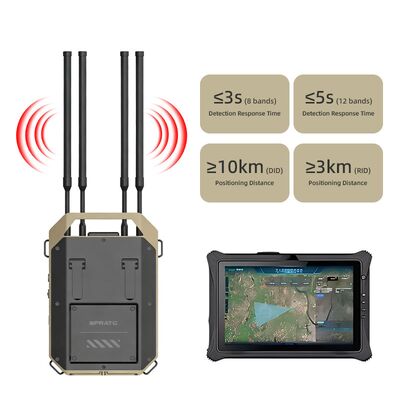 kaufen 70M-6.2GHz Fullfrequenz Drohnen Detektor 10km Ortung und Verfolgung Pilotpfade Erfassung FPV Videosignal Anti-UAV-System Online-Herstellung