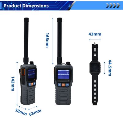 Full Frequency 2km Handheld Dron Detector 70M~6.2Ghz Alarm Team Collaboration Watch Anti UAV FPV Drone Detect Silent Detection