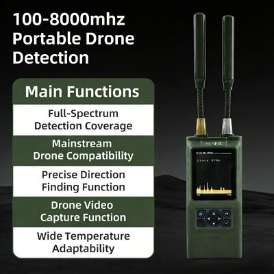 kaufen 100-8000MHZ Drohnen-Detektor Handheld Drohnen-Detektion 1~3km Drohnen-Detektion Entfernung für tragbare Verwendung ladasky ldkw08 Online-Herstellung