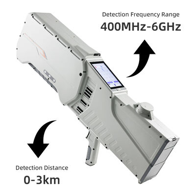 kaufen Handheld 400MHz-6GHz Detektion und 433MHz-5.8GHz Störung und Navigation Spoofing GPS/GLONASS/BDS mit RTK Positionierung Drohne Gun Integriertes System Online-Herstellung