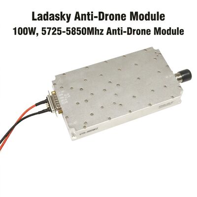 kaufen Hocheffiziente 100W GaN Modul 5725-5850Mhz. Ein Störungs-Leistungsverstärker. 5.8G FPV & UAV Störgerät, Langstrecken-Drohnenverteidigung, kompakte Konstruktion, effiziente Wärmeabsorption für Anti-Drohnen-Systeme. Online-Herstellung