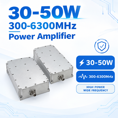 Besorgen 30-50W 300-6300MHz 25% Hocheffizienz-HF-Leistungsverstärkermodul mit hoher Linearität und geringer Verzerrung für Anti-Drohnen-Lösungen Online-Herstellung