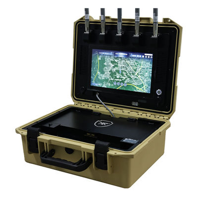 IP65 Protected Drone Signal Detector Wideband 400MHz-6GHz Long-Range 8km Working Mode RF Sensing 18 Hours Working Time
