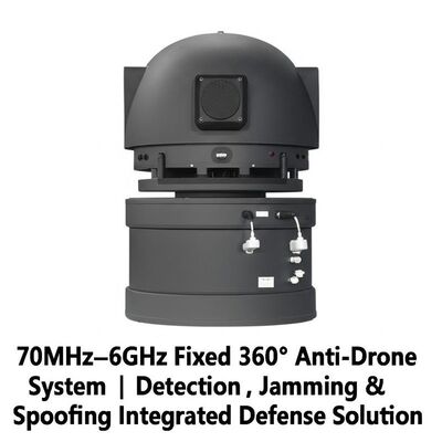 70MHz–6GHz Fixed 360° Anti Drone System with Integrated Detection and Jamming for Comprehensive Defense
